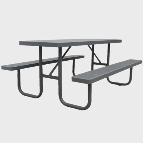 Banc de table de pique-nique en acier long par parc extérieur 1