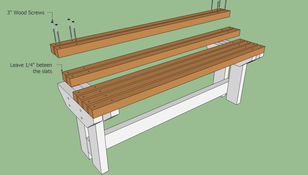 Installing the seat slats