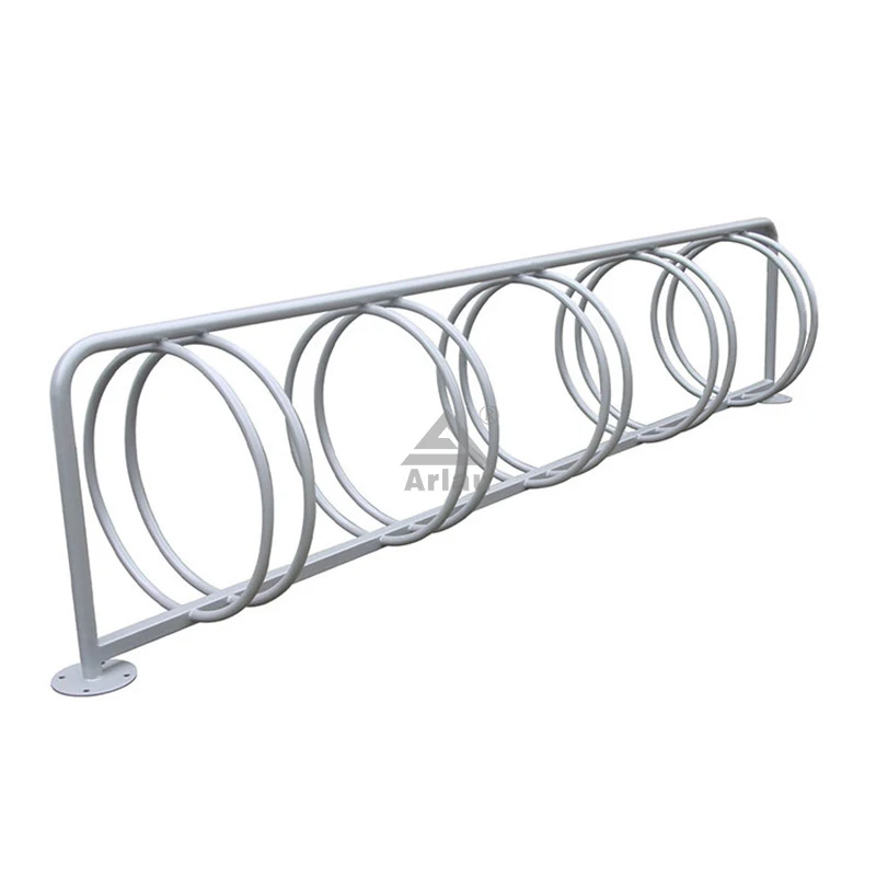 Outdoor park street roadside steel bicycle storage rack stand 1