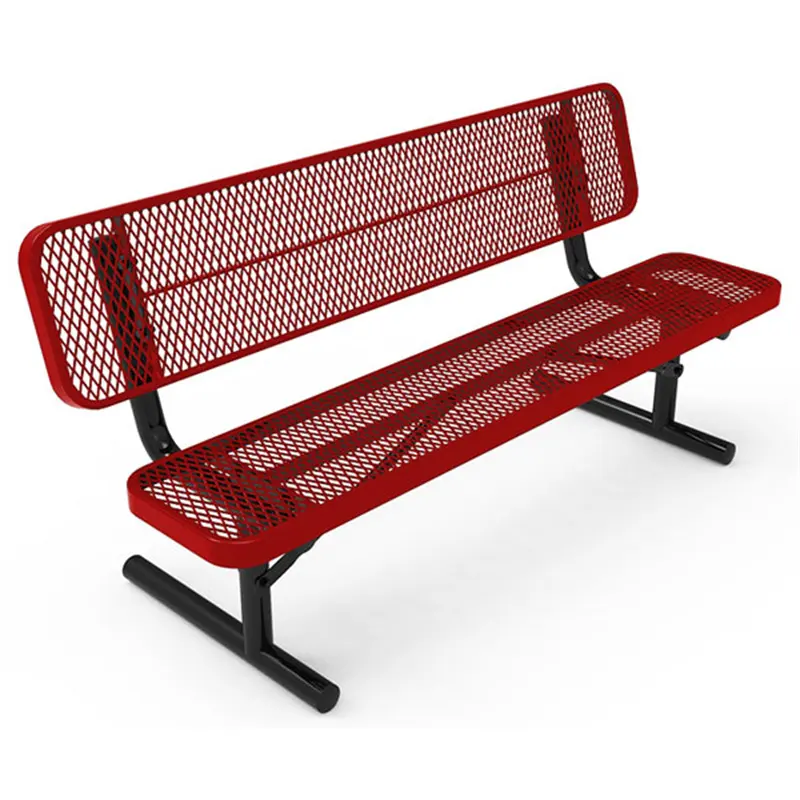 Usine de bancs métalliques extérieurs personnalisés 8