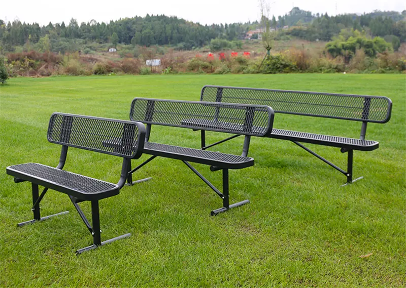 Usine de bancs métalliques extérieurs personnalisés 4