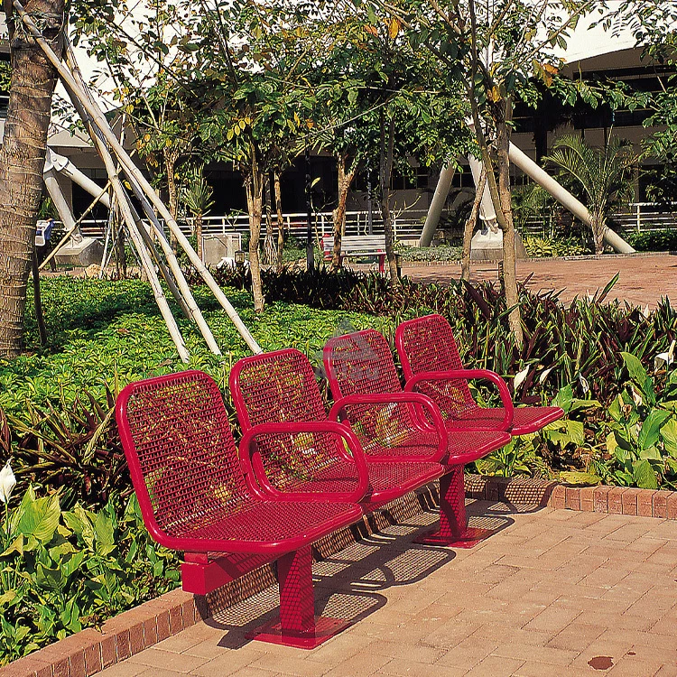 Metal public place waiting chair 1