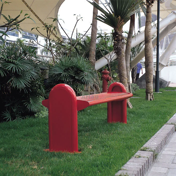 Stainless steel park seating bench 1