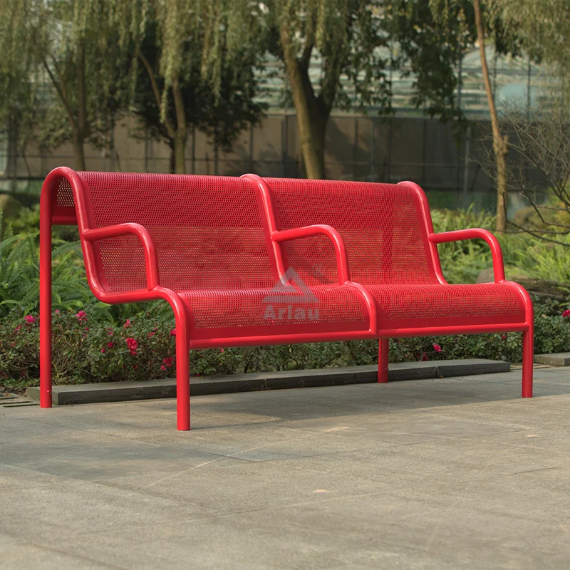 Asiento termoplástico del espray del polietileno del banco del respaldo del metal de la calidad comercial 1