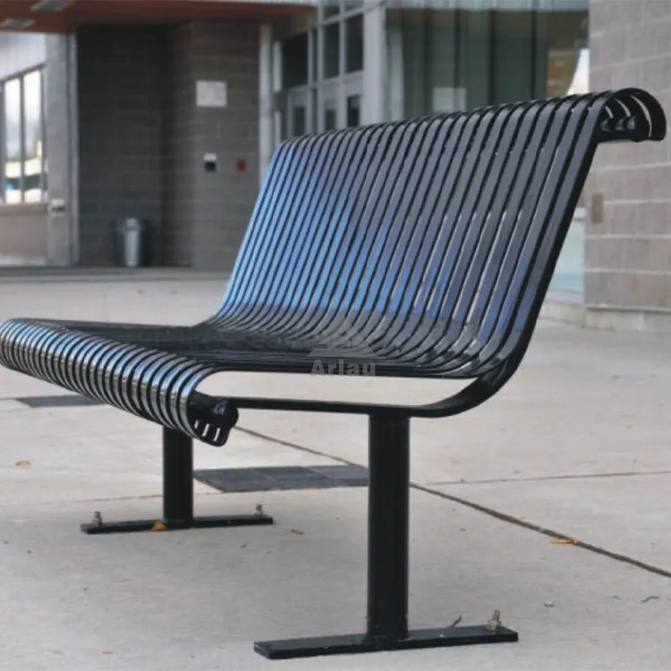 Banc extérieur en acier moderne extérieur 1