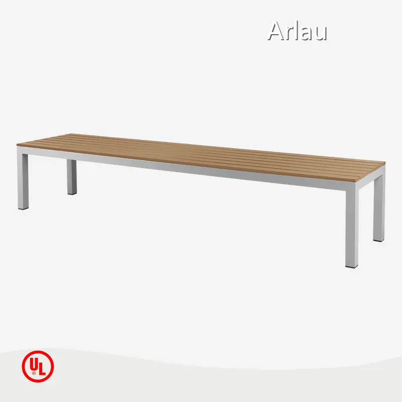 Белая уличная скамейка от Arlau 1