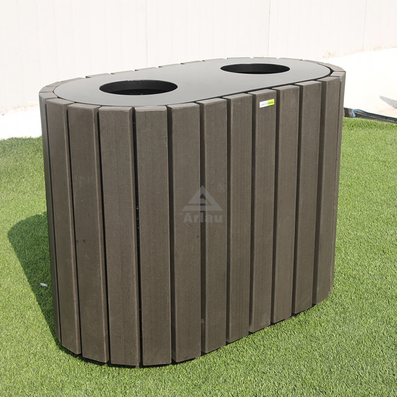 Outdoor Wooden Large Garbage Bins 1