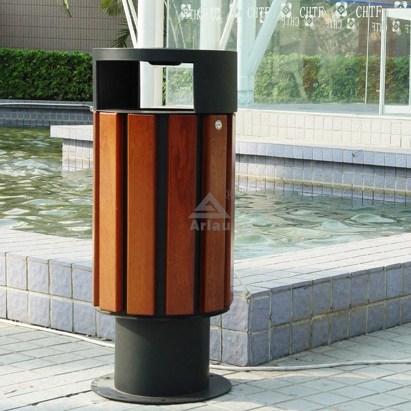 Bin de desechos clínicos de madera de jardín 1