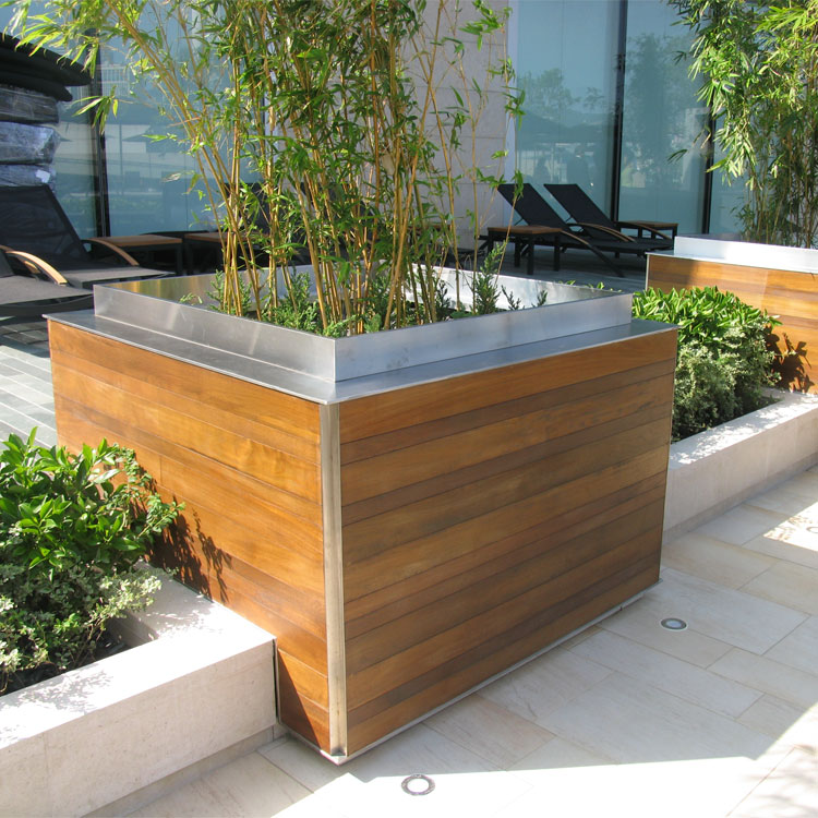 Street Outdoor Square Steel Tree Planting Box | Arlau