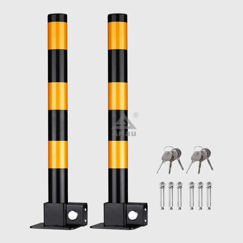 Road Garage Commercial Removable Barrier Safety Reflective Parking Bollards 1