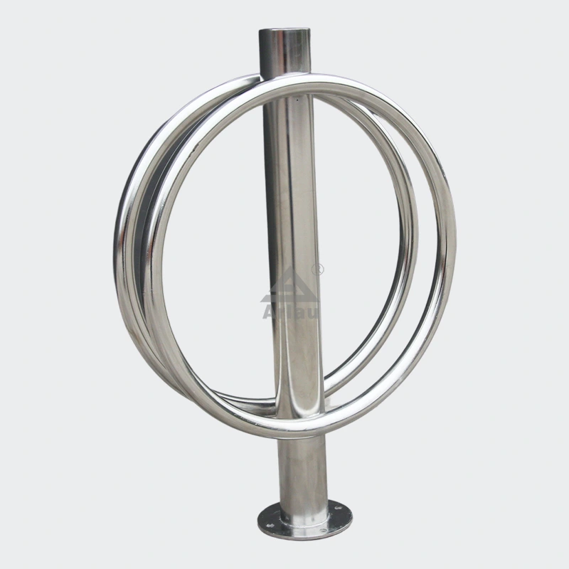 Steel/stainless steel urban road bicycle rack 1