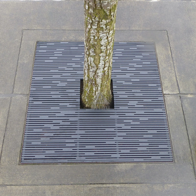 Hot dip street square tree cover grate 1