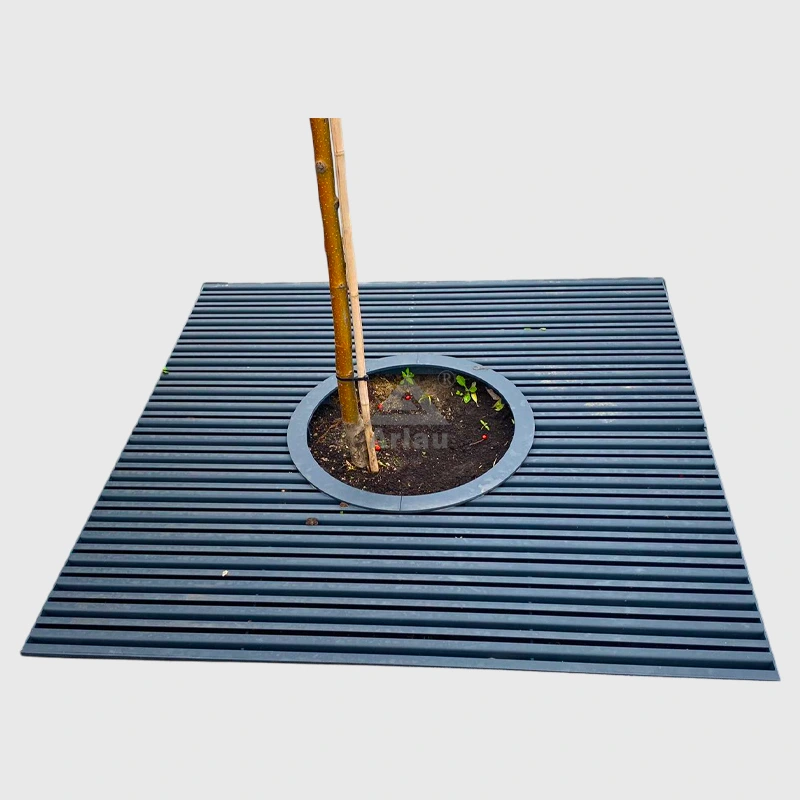 Design custom square metal tree grating tree pit cover tree guard 1