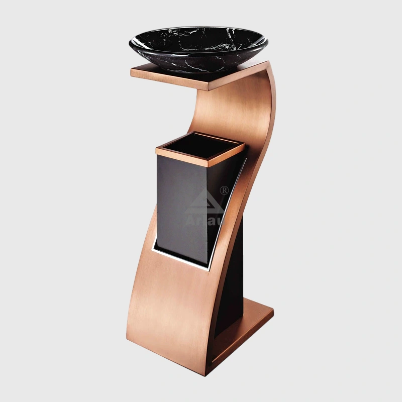 Commercial S Vertical KTV European Style Trash Can With Basin 1