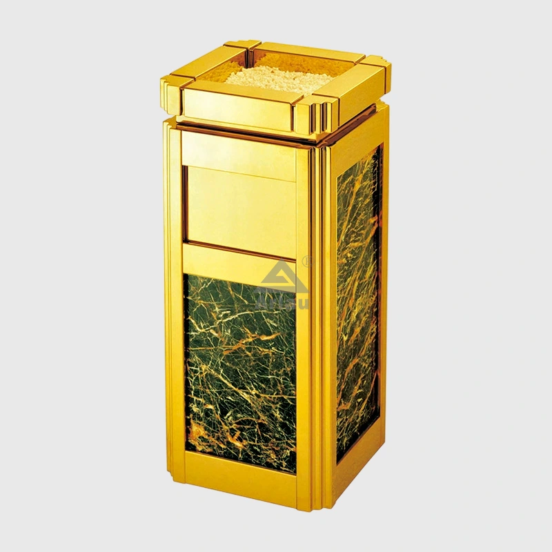 European Style Luxury Stainless Steel Trash Can 1