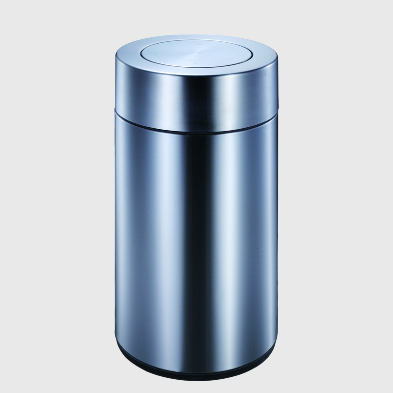 Custom European Stainless Steel Round Trash Bin | Arlau