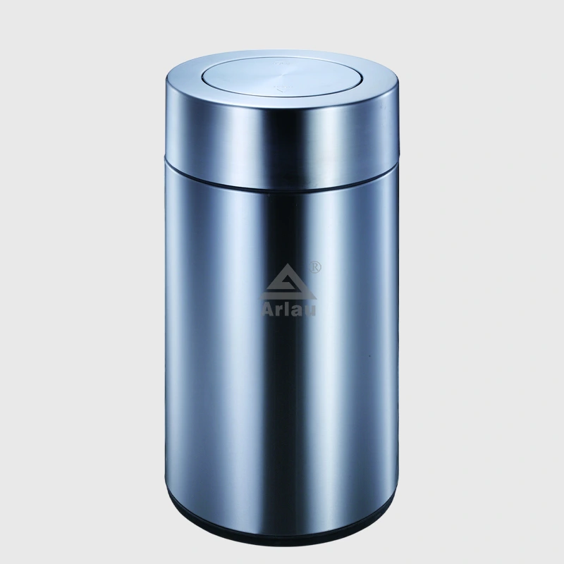 Custom European style indoor stainless steel round rubbish bin 1
