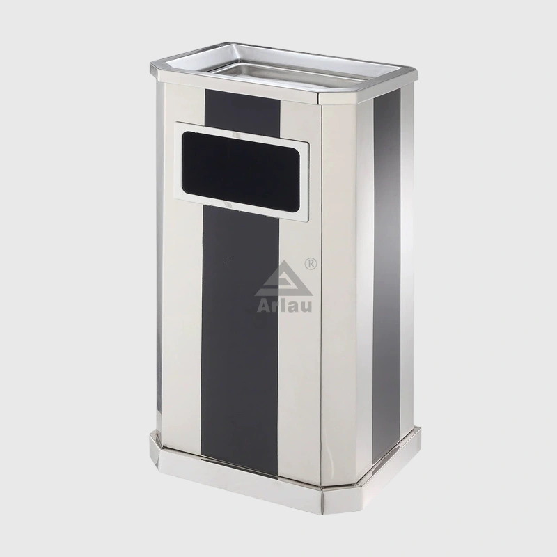 Cheap hotel lobby stainless steel trash bin for sale 1