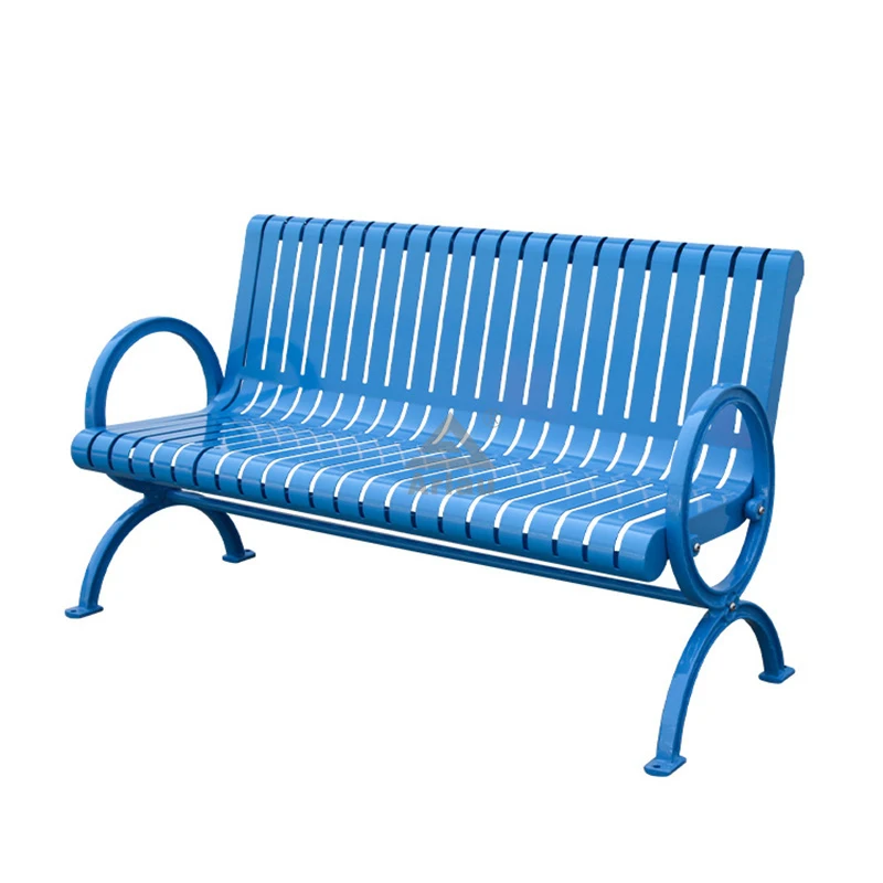 Metal garden furniture outdoor steel benches 1