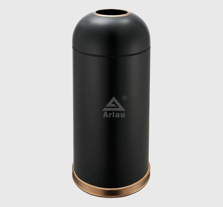 Wholesale Hotel Stainless Steel Round Dustbin 1