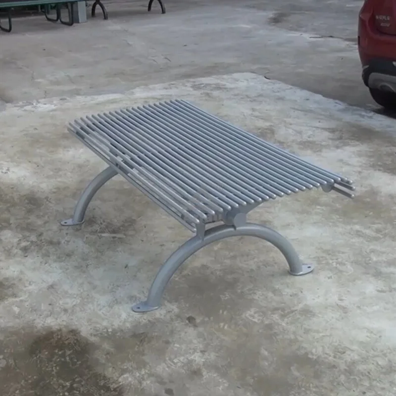 Metal Patio Garden Modern Bench 1