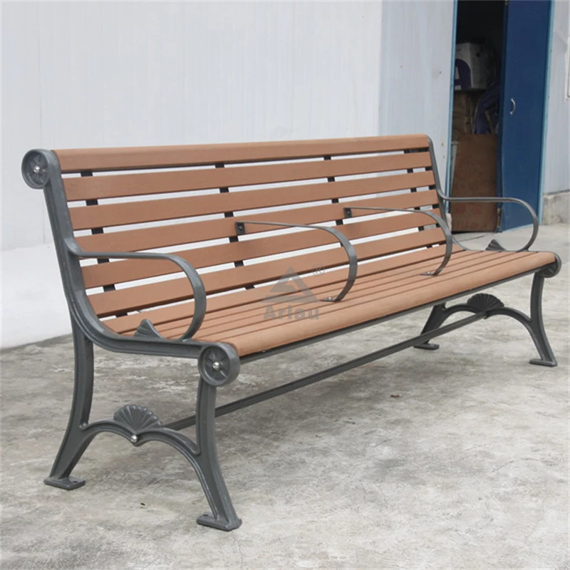 Outdoor garden wood plastic composite bench seat 1
