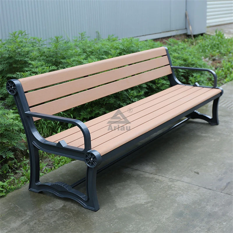 Banc de bois dur de parc extérieur 1