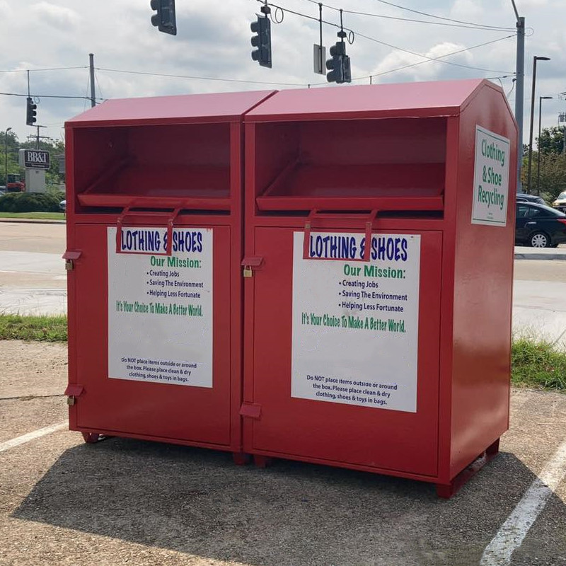 Metal Donation Box with Anti-Theft Design for Communities