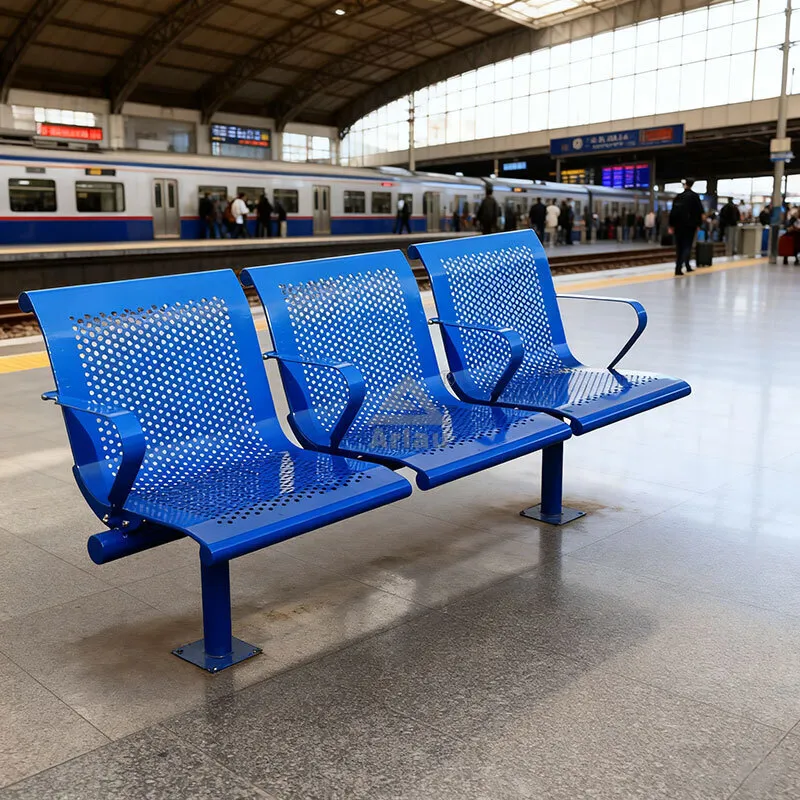 Custom Public Bench - Train Station & Airport Seating 1