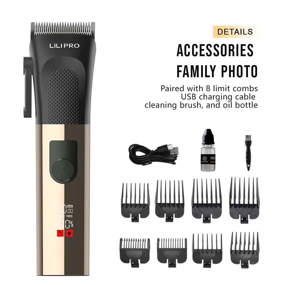 Best Cordless Barber Hair Clippers Wholesale 2025--LILIPRO 4