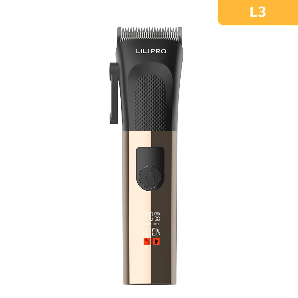LCD Display USB 2000mAh High Power Salon Hair Clipper Professional Hair Clipper Trimmer LILIPRO L3 1