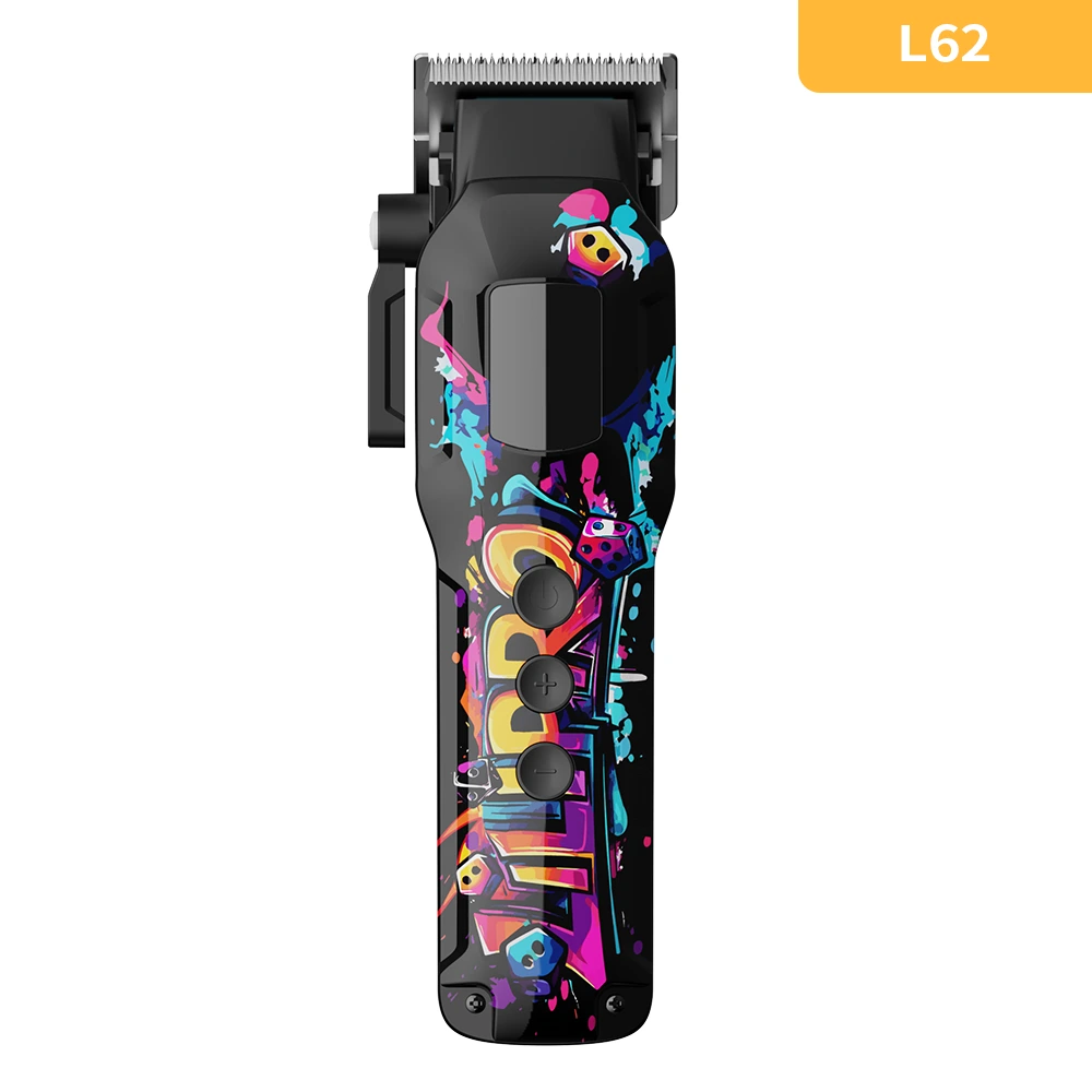Personality Creative Graffiti Salon Professional Hair Clipper 8000rpm Rechargeable Electric Baber Men's Hair Clippers LILIPRO L62 1