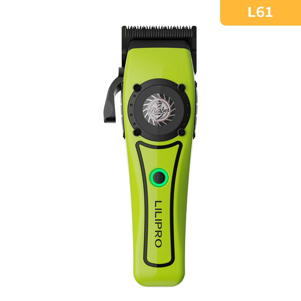 Máquina de cortar cabelo profissional masculina, carregamento sem fio, motor potente, ajuste de precisão, bateria de longa duração LILIPRO L61 1
