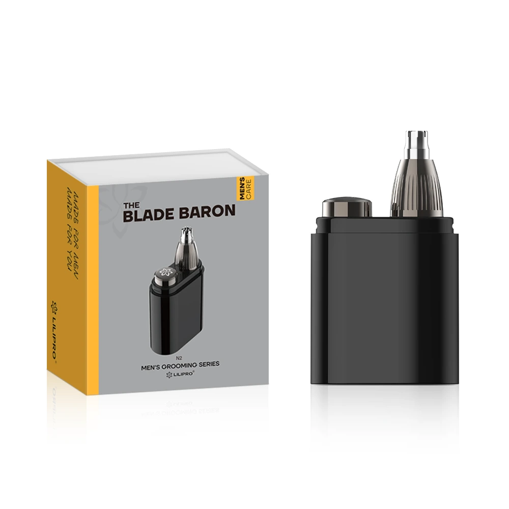 Nose and Ear Hair Trimmer Rechargeable Battery Wet/Dry Easy to Clean Improved Stainless Steel Replaceable Blade LILIPRO N2 1