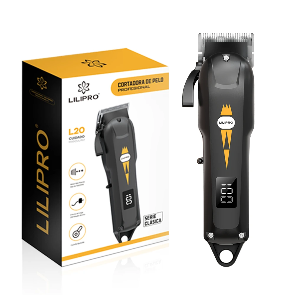 Proteção para a pele Barbeiro preferido Clipper anti-pitada em forma de lâmina em forma de lâmina Profissional para homens de cabeceira masculina Lilipro L20 1