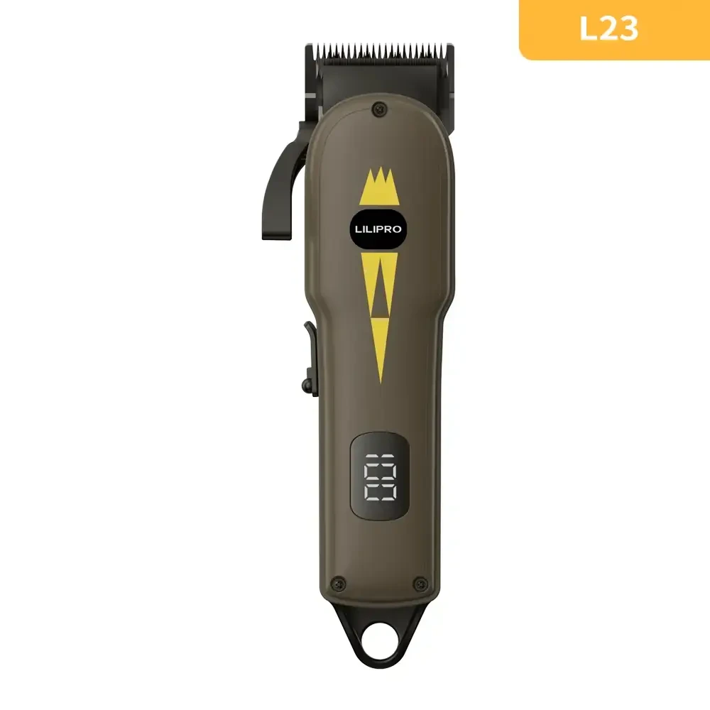 Barber Tool Supplier Beginner Hairstylist Video Teaching Rechargeable Hair Clipper Wholesale Fade 5cr Adjustable Blade Cordless Electric Hair Clipper LILIPRO L23 1