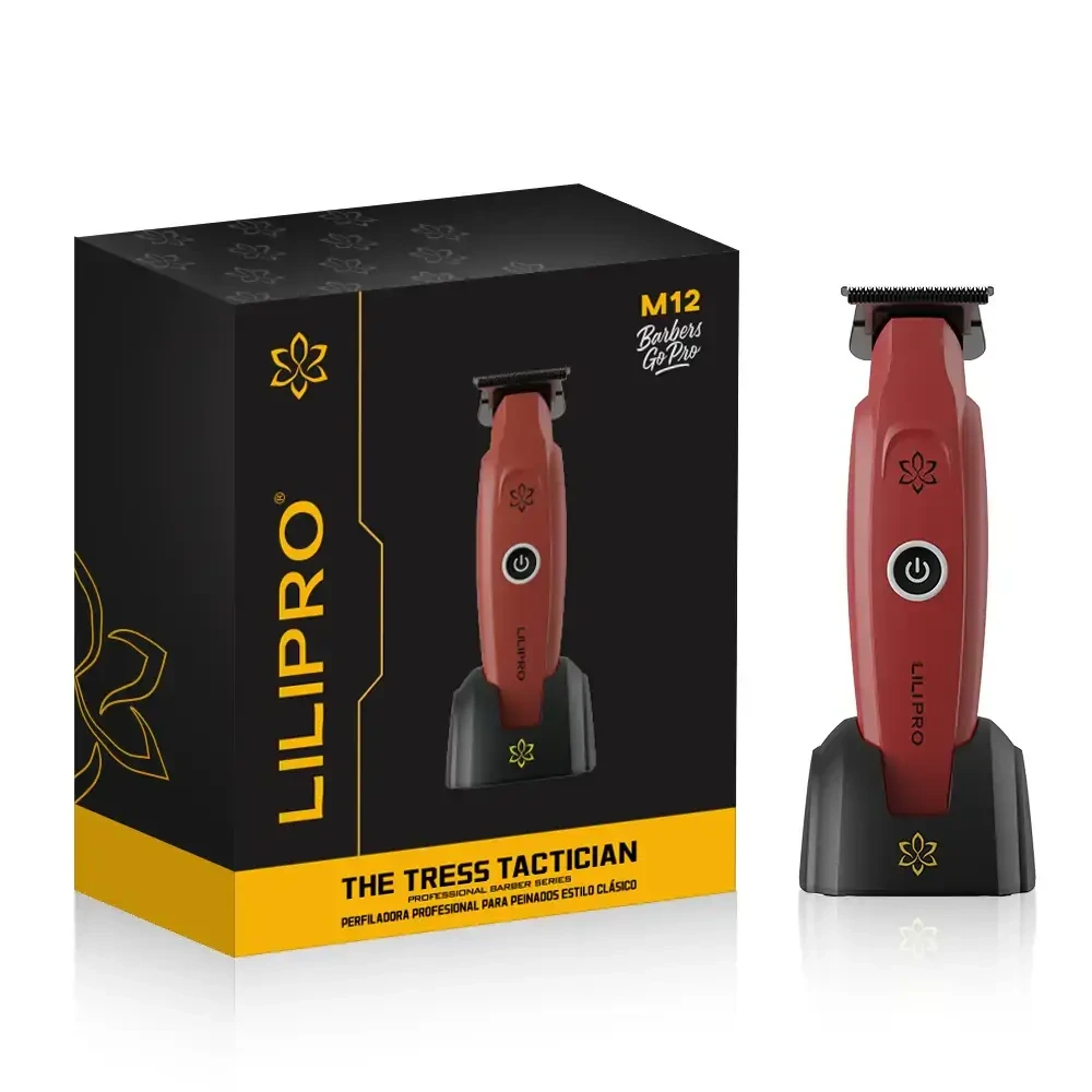 Professional Rechargeable Hair and Beard Trimmer with Zero-Gap T-Blade for Precision Grooming | Wholesale LILIPRO M12 1