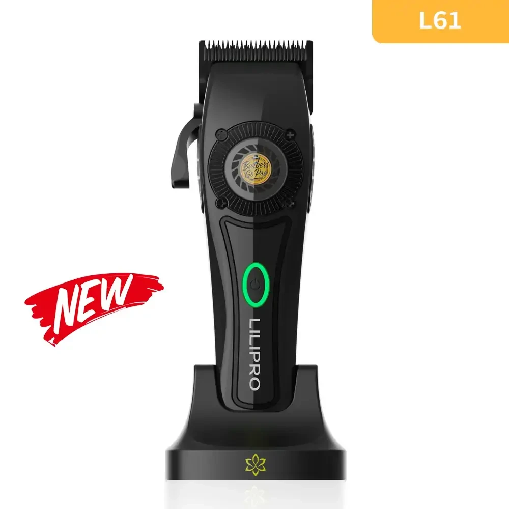 Wholesale Barbershop Clipper 8500rpm High-Speed Motor Rechargeable Barber Mens Clipper DLC Blade Hairdresser Hair Clipper for Salon LILIPRO L61 1