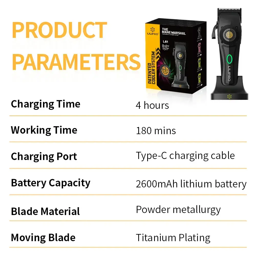 Professional Barber Cordless Hair Cutting Machine Factory Supply | LILIPRO L61 4