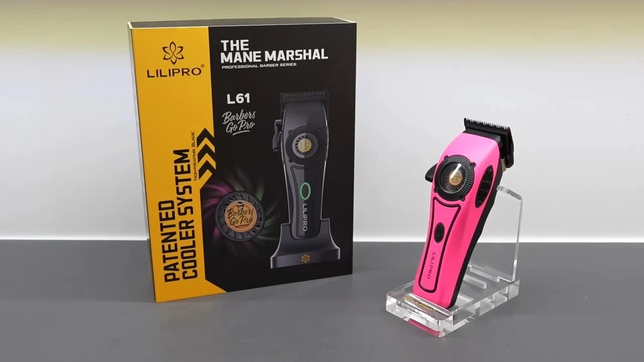 Professional Barber Hair Clipper Embedded Refrigeration System Blade and 8500RPM Motor Hair Clipper Wholesale Supply LILIPRO L61 1