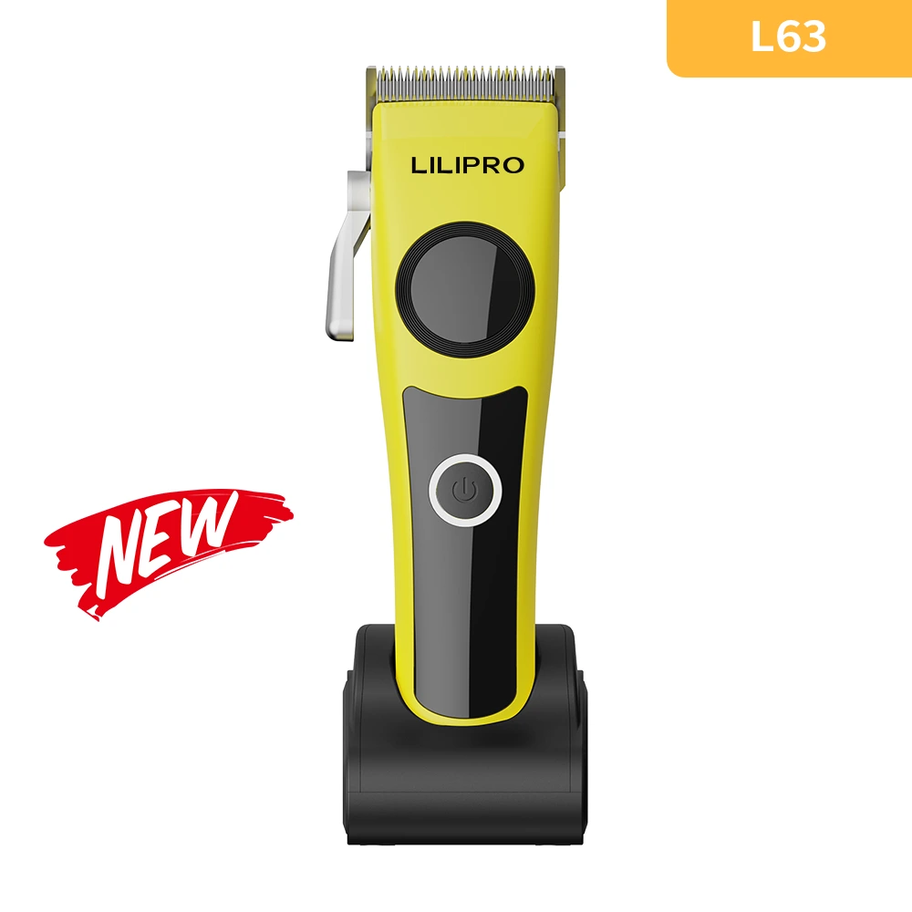 DLC Blade Barber Tool Professional Rechargeable Hair Clipper with 4000mAh Battery and 7200RPM Reluctance Motor for Barbershop Use LILIPRO L63 1