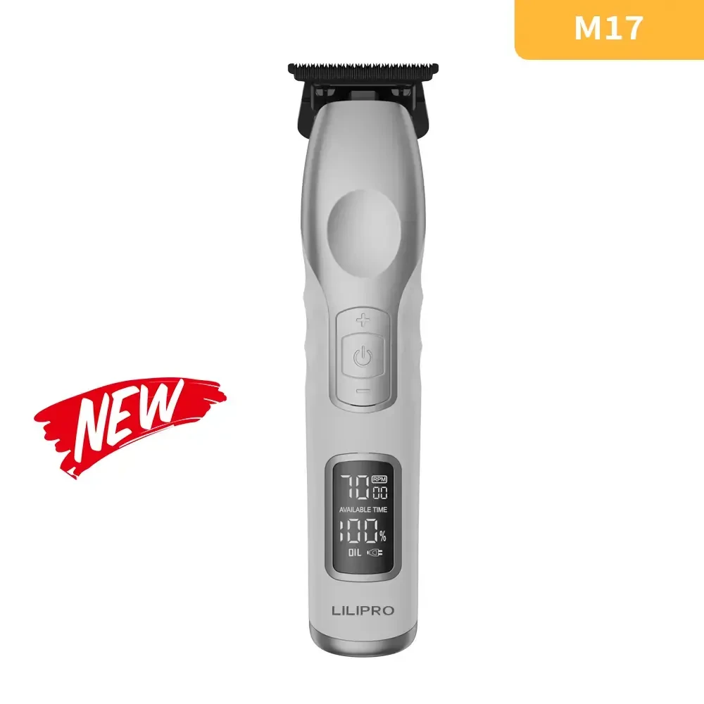 THE CUT COMMANDER LILIPRO M17 Professional LCD Hair Trimmer with 3 Speed Control for Barbershop Wholesale 1