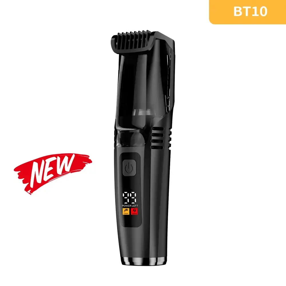 Vacuum Beard and Body Hair Trimmer for Men with Suction System Adjustable Lengths and LCD Display for Wholesale Buyers LILIPRO BT10 1