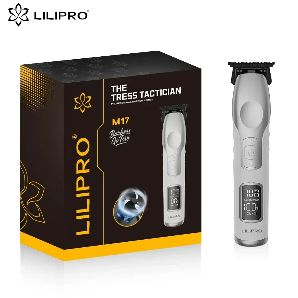 THE CUT COMMANDER LILIPRO M17 Professional LCD Hair Trimmer with 3 Speed Control for Barbershop Wholesale 1