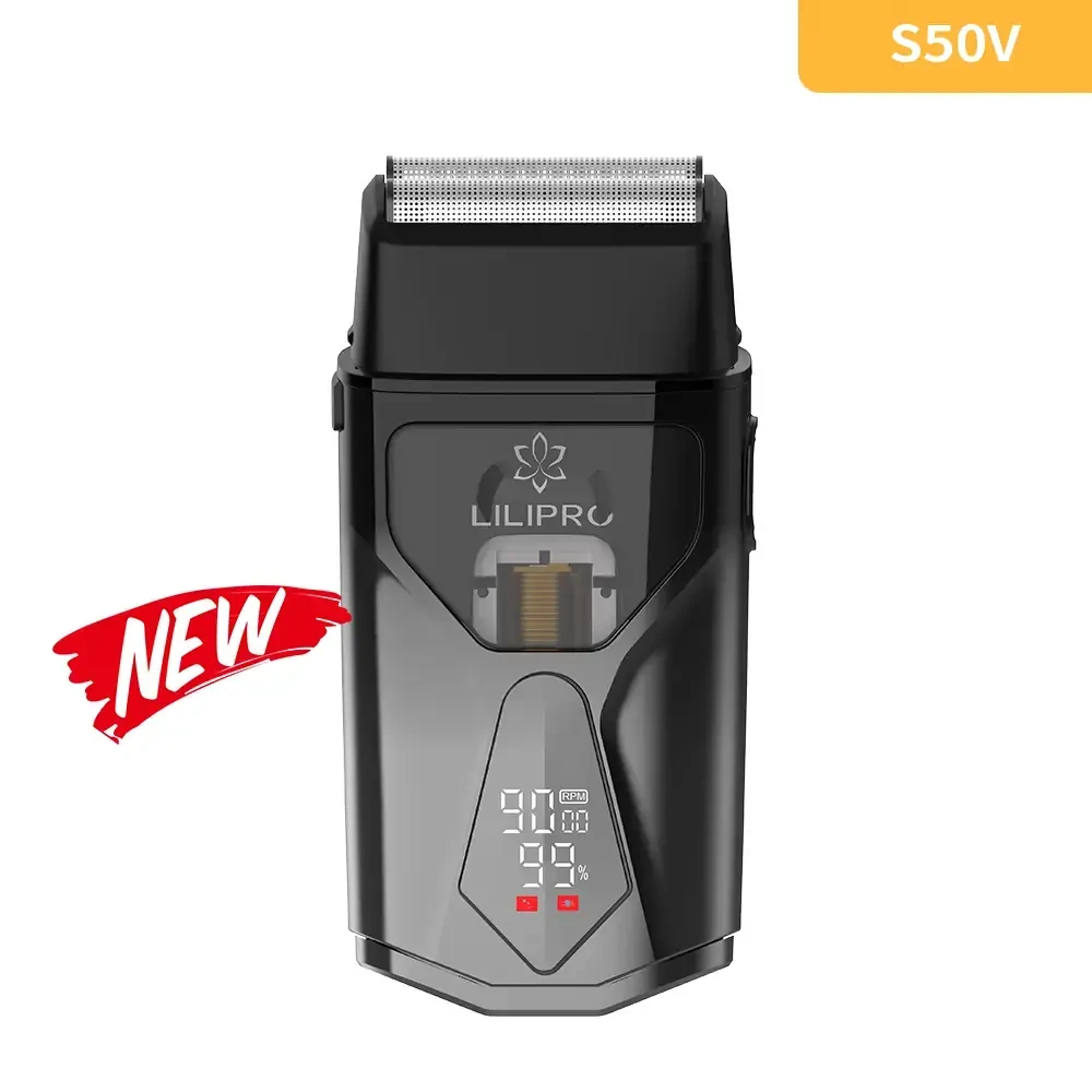 Máquina de barbear profissional de lâmina dupla com motor Maglev de 9000 RPM para barbearias - LILIPRO S50V - Venda por atacado 1