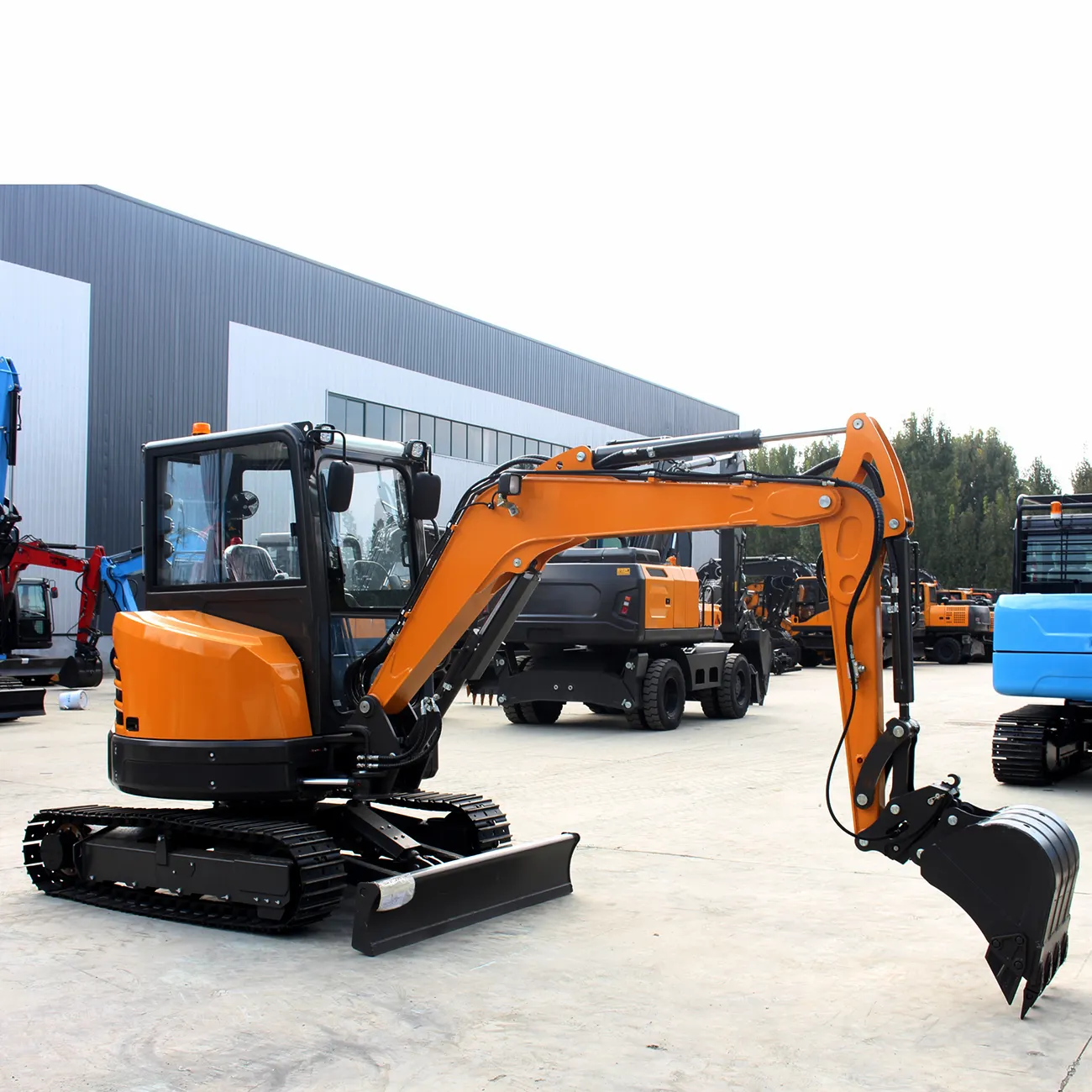Small Excavator Supplier Blue by Fullwin Machinery 5