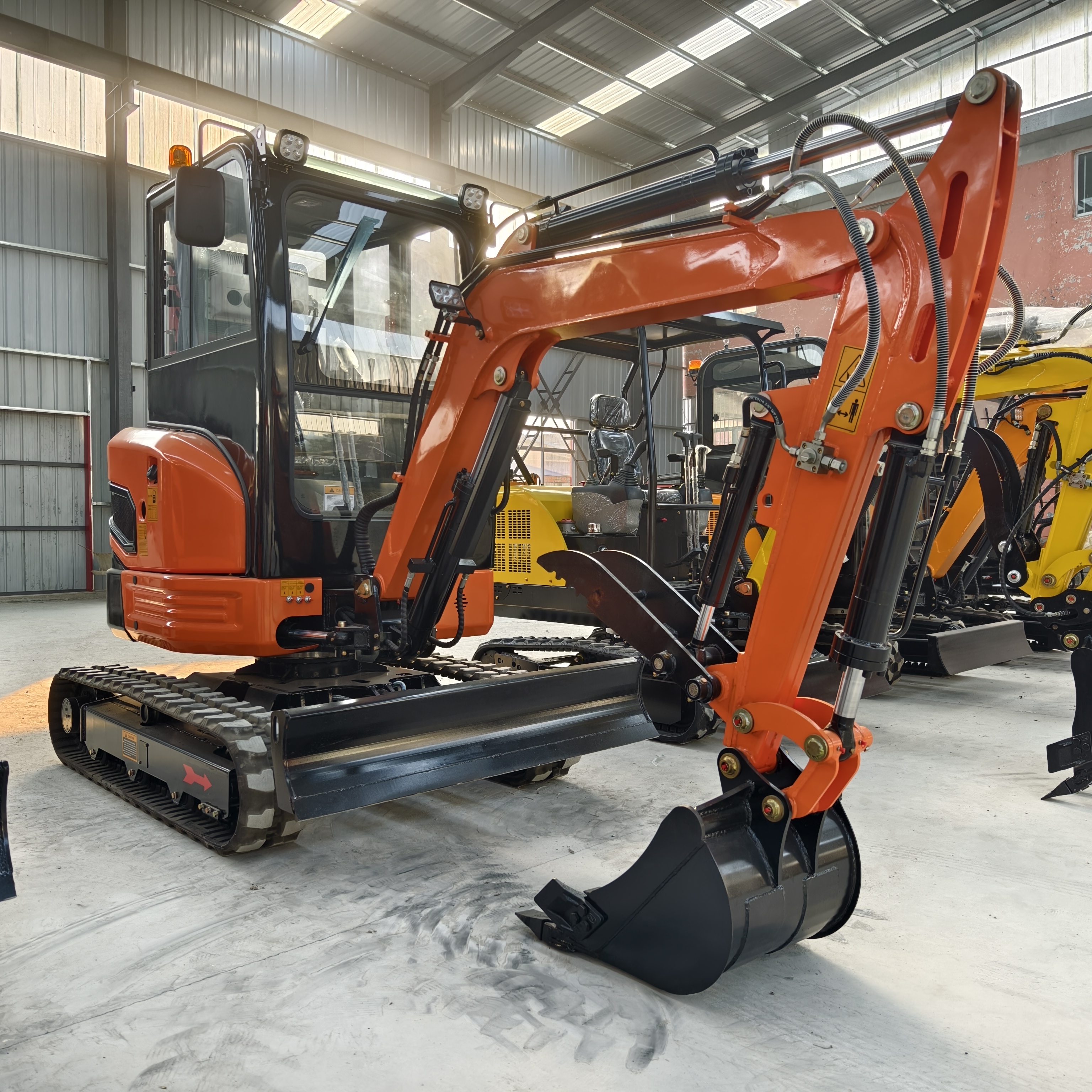 Micro Mini Digger Petites machines de construction Excavatrices Excavatrice sur chenilles 3