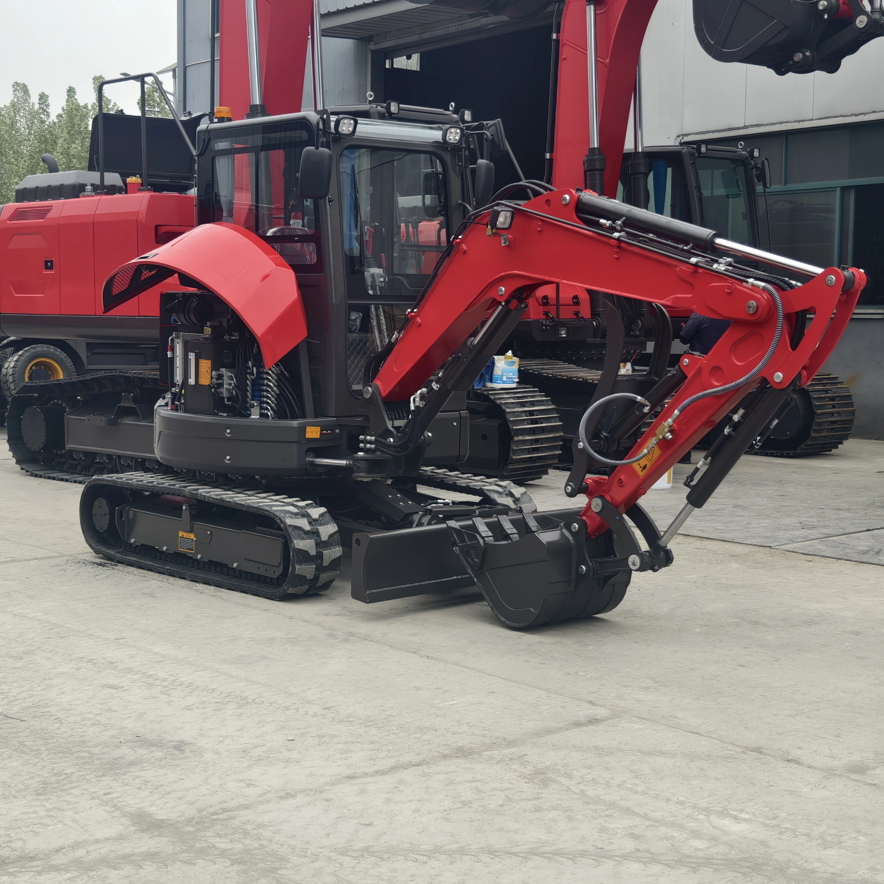 Fullwin CE EURO5 EPA aprovada pela Factory Hydraulic Crawler Mini Excavator 4 Ton 1