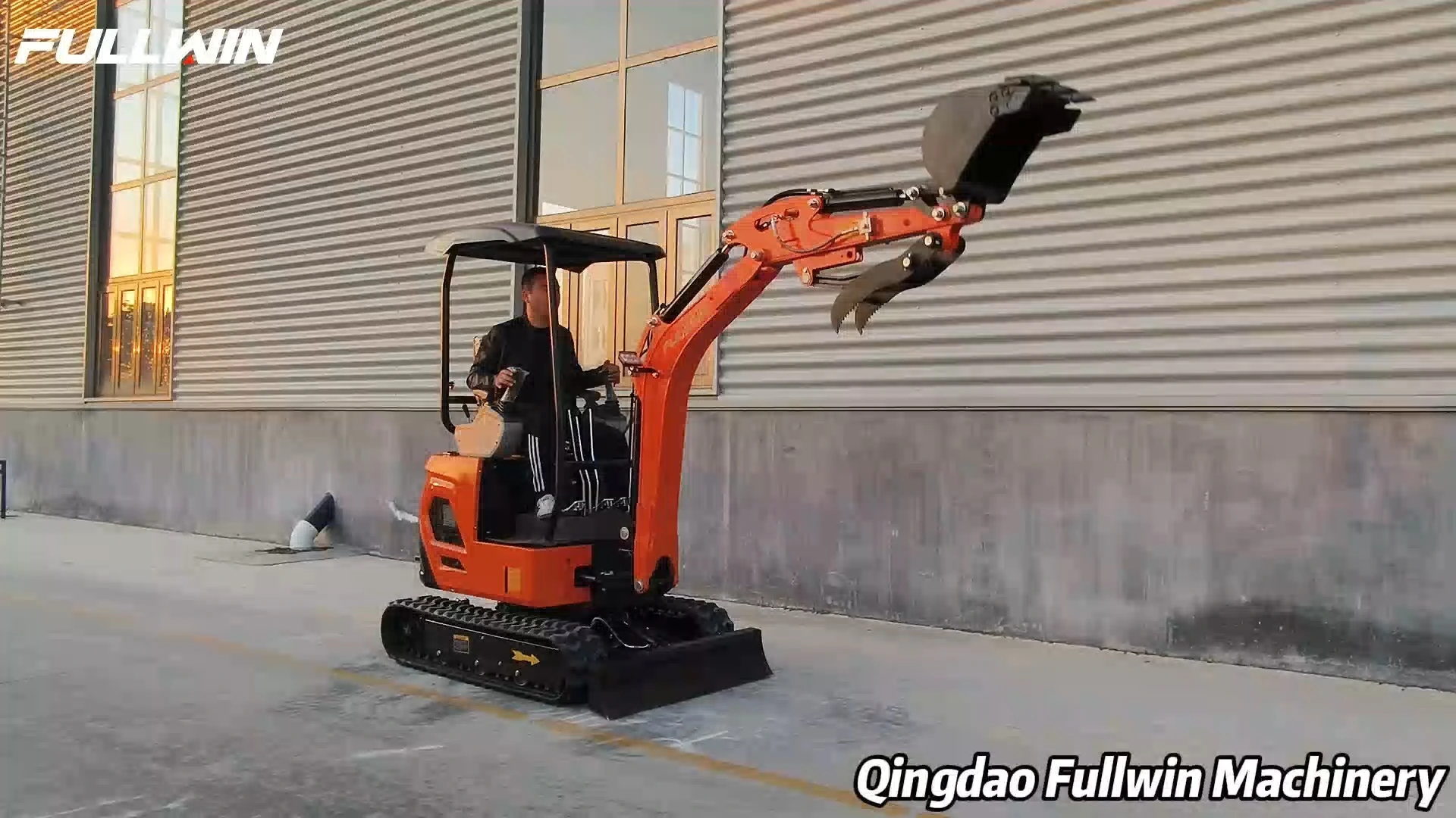 Escavadeira de esteira multifuncional de rodas para construção civil, barata e de alta qualidade. 1