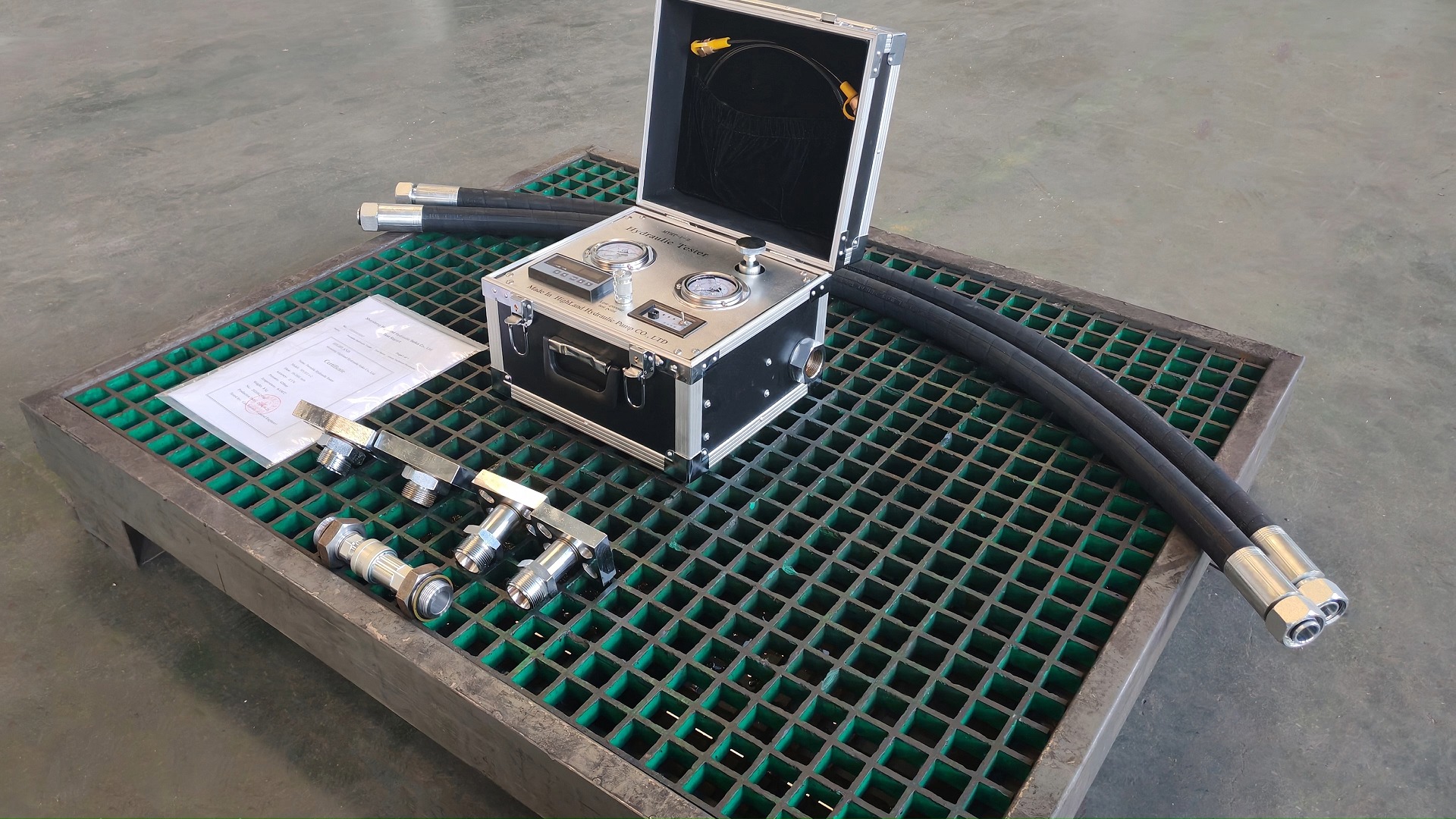 Portable Hydraulic Pump Motor Tester with Flow Measurement
